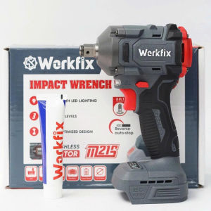 Máy bắn bulong Máy siết bulong pin WORKFIX IW360BL Lực siết 360Nm Mở ốc nôi xe ga Khoan Bắt vít Kèm nhiều phụ kiện