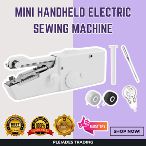 Top Seller PORTABLE MINI ELECTRIC SEWING MACHINE | Instant Portable Quick Stitch Tool for Fabric Clothing & More | Battery-Operated Electric Sewing Machine | Easy to Use for Beginners & Professionals | Compact & Lightweight Design | Save Time and Effort.
