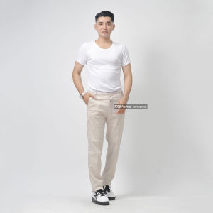 Celana  Chinos Panjang Carbon twill Streach Big size 40-52 Premium Bahan Tebal