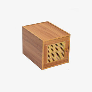 30cmตู้ไม้เนื้อแข็ง ตู้เก็บของไม้เนื้อแข็ง ห้องเช่าตู้ไม้เนื้อแข็งรวมกันฟรี กล่องเก็บของบ้าน ตู้เก็บของสานหวายง่าย