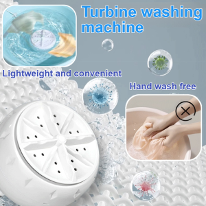 Mini Portable Washing Machine USB Turbine Washer For Travel Socks Underwear