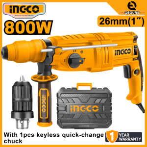 INGCO 800W ROTARY HAMMER DRILL | SDS PLUS | RGH9028-2