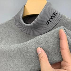 JANE173 Brand Men T Shirts Autumn Fashion Casual Keep Warm Solid Color T-Shirt Male Comfortable Soft Turtleneck Winter Clothe Men