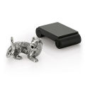 Royal Selangor Chinese Zodiac Collection Pewter Tiger Zodiac Figurine with Black Bonded Porcelain Base Gift. 