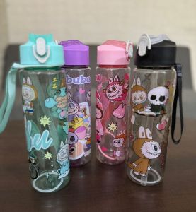 Botol Minum Anak Model Tali Jinjing Motif LABUBU 800ml