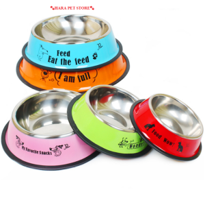 Chén ăn cho Chó Mèo bằng inox (mẫu mới) - Hara Pet Store