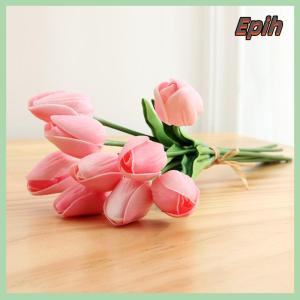 [Epih] Artificial Tulip Flowers False Bouquet Real Touch Home Wedding Party Decor