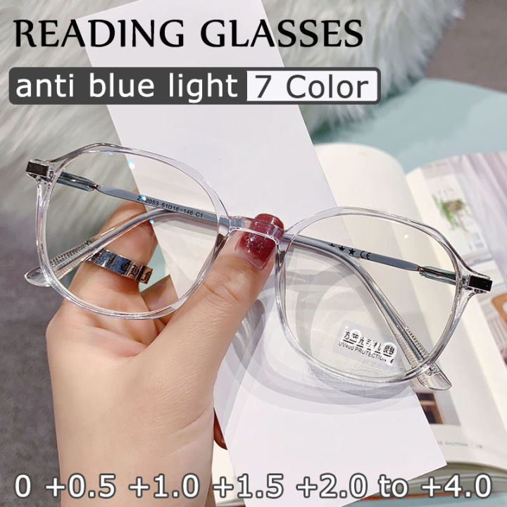 50 to +400 Anti Radiation Reading Glasses Anti-Blue Light Farsight