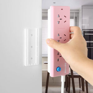 JustLiving 1 Cái Giá Đỡ Ổ Cắm Điện Móc Treo Đồ Gắn Tường Đa Năng Không Cần Đục Lỗ Dụng Cụ Cố Định Dây Điện Tự Dính Giá Đỡ Dây Điện Móc Treo Ổ Cắm Phích Cắm