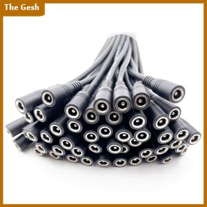 [The Gesh] 10 chiếc phích cắm 5.5x2.1 đầu nối dây cáp đực hoặc cái DC cho dải đèn LED 3528 5050