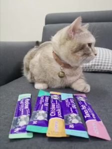 ISHTAR (100 PCS FREE 4PCS) Jajan Kucing Snek Makanan Ringan Kucing Snack Cat High Vitamin Wet Food Cat Treat Cat Stick