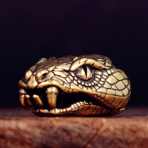 Paracord beads lanyard Snake Head Brass Lanyard Paracord Beads manik-manik logam DIY Tali Paracord Aksesoris Gelang Lanyard