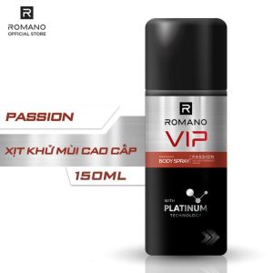 Xịt khử mùi cao cấp -Xịt khử mùi toàn thân Romano 150ml/63ml (chai)