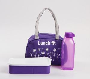 HANNAH Flowery Lunch Fit Set of 3 pcs / Lunch Bag / Tas Bekal Makan