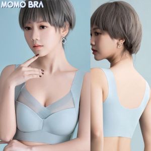 MOMO Women Plus Size Bra 3XL Tube Top Bra Beauty Back Wireless Sports Underwear Push Up Bra Seamless Vest