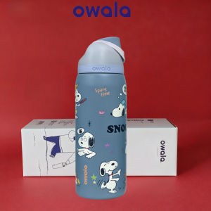 Penhao store OwalFreeSip with Straw - 24oz/32oz Insulated Stainless Steel Water Bottle