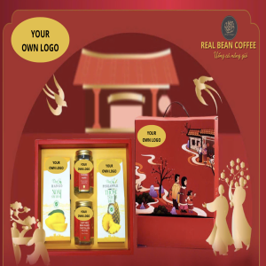 Set Quà Tết Cà Phê – Tết Bính Ngọ 2026 | Real Bean Coffee | In Logo Doanh Nghiệp