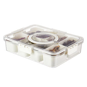 Spice Compartment Storage Box For Kitchen And Household Use With Lid Octagonal Cinnamon Dried Chili Storage Seasoning Storage Box