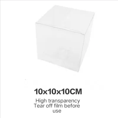 Transparent PVC mini Box Cube Box Gift Doorgift Goodies Cupcake Candy Dessert Box Present plastic Box kotak hadiah透明礼物盒