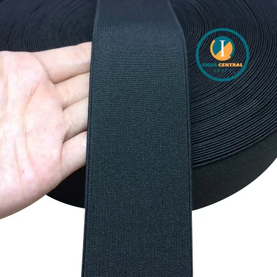 TALI KARET ELASTIS PENGUIN TEBAL 5.0 CM HITAM PER METER