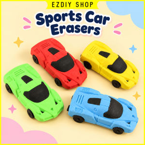 3D Racing Car Eraser Sports Car PVC Rubber Eraser School Stationery Student Reward Birthday Gift Kids Novelty Eraser