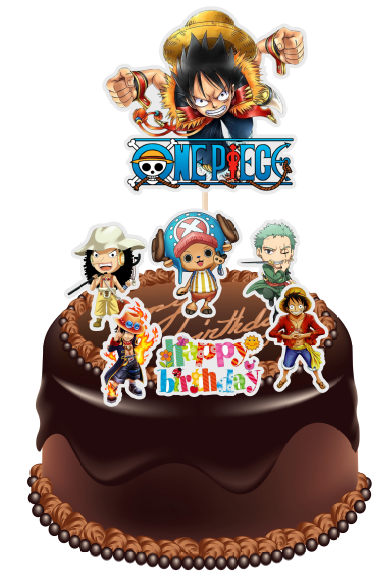 One Piece Cake Topper (LAMINATED) | Lazada