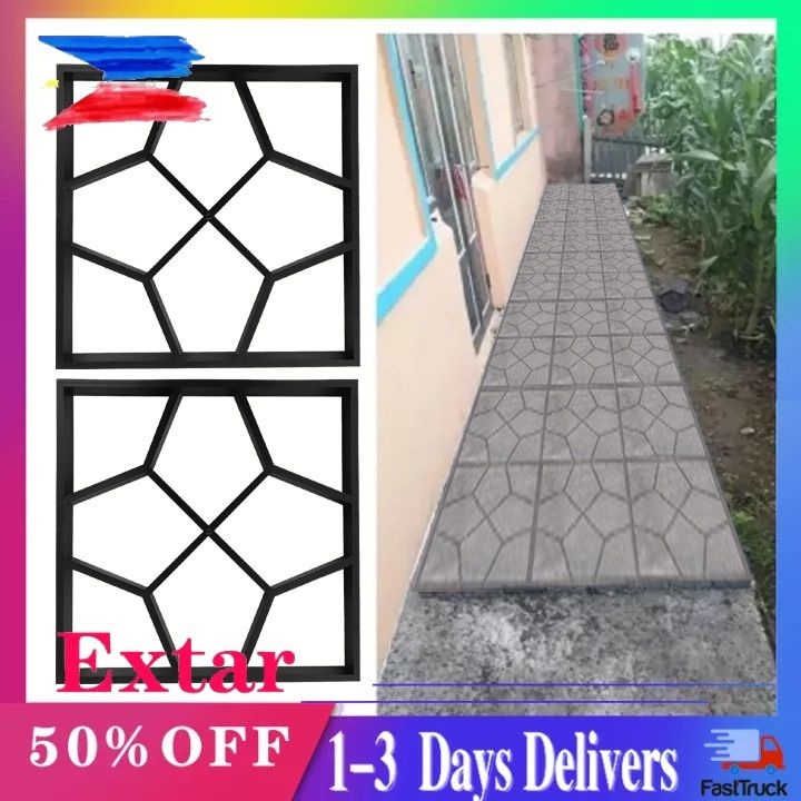 Home Driveway Paving Mold DIY Mould Cement Brick Pavement Stone Mold