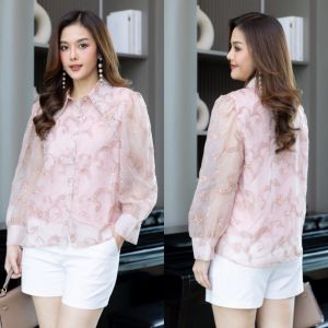 🎠Cutie Minute อก 42" เสื้อSilkญี่ปุ่นเกรดพรีเมี่ยม เนื้อผ้ามีความนุ่ม มาพร้อมงานปักทั้งตัว ที่ปกประด้วยเพชรสุดหรู เสื้อมีซับในอย่างดีทัังตัว