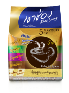 Khao Shong Coffee Mix 3 in1 Coffee Mix Powder 5 Flavours (20 sticks)