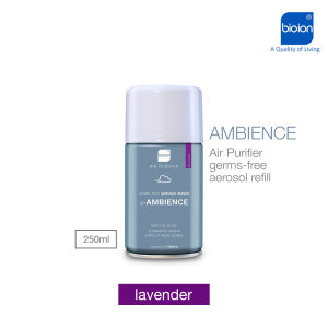 รีฟิล สเปรย์ปรับอากาศ AMBIENCE สเปรย์ปรับอากาศรีฟิล ดับกลิ่นห้อง ดับกลิ่นห้องน้ำ ดับกลิ่นในรถ ดับกลิ่นบุหรี่ กลิ่นหอมที่มีเอกลักษณ์  250ml ฉีดพ่นได้ 3000 ครั้ง (กลิ่น Lavender)