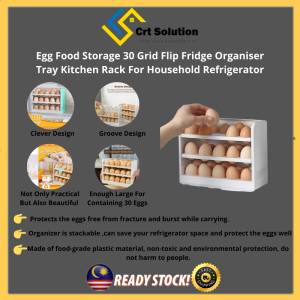 Egg Box Egg Dispenser Egg Storage Egg Tray Plastic Tray Kotak Telur Rak Telur Bekas Telur Peti Sejuk