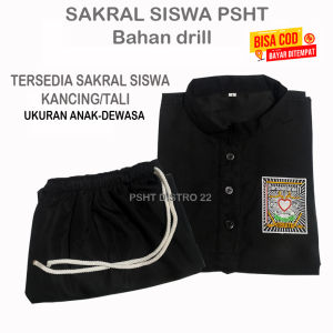SAKRAL SISWA PSHT KANCING/seragam siswa psht TALI/ SERAGAM SILAT / seragam beladiri