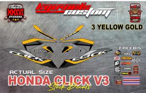 HONDA CLCIK V3 STOCK DECALS