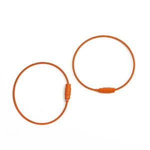 Stainless Steel Wire Keychain Cable Rope Key Holder Keyring different Colors Key Chain Rings Women Men Jewelry Wholesale