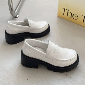 Small Leather Shoes Womens Thin Japanese Jk Shoes Thick Soles Mary Jane Shoes Lucky Shoes