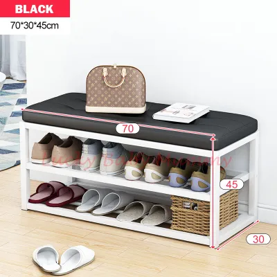 【N55】Shoe Rack Bench/Convenient Seat Wearing Taking off Shoes Strong Durable Organizer