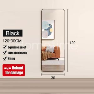 Novoliving 150/155/160CM Mirror HD Full-body Mirror Wall-mounted Glass Floor-to-ceiling Mirror Home Thickened Fitting Mirror