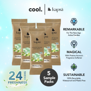 Kapsa Scent Booster - Himalayan Tea Scented Laundry Beads - 5 Sachets - Fragrance by Pristine - 50g