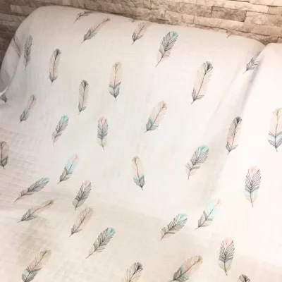 120x120cm ผ้าห่อตัว มัสลิน เกรดพรีเมียม ผ้าอ้อม ผืนใหญ่ 120*120ซม แบมบูเยื่อไผ่ ออแกนิก ผ้าห่อตัวทารก