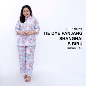 Tie Die Big Size Lengan tiga per empat / Tie Dye Jumbo / One Set Big / Setelan Celana Panjang / Setelan Tidur BIg Size Busui / Tie Dye Rayon / Setelan Piyama Jumbo / Setelan Big Size Kasual
