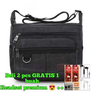TAS SELEMPANG PRIA/TAS SELEMPANG PRIA BAHAN KANVAS/TAS KANVAS