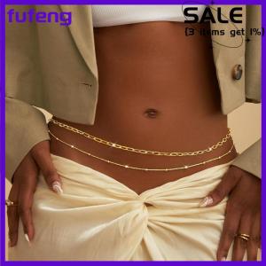 fufeng Eo chuỗi cho phụ nữ không thấm nước 1 2 3 lớp bụng chuỗi bãi biển bikini eo cơ thể chuỗi Đồ trang sức sang trọng đa năng acessories