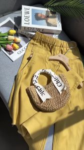 A77 Bộ Quần Suông Dây Rút Áo Tay Cộc