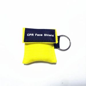 PANG8 Disposable CPR One-way Valve Mouth Breath Resuscitator Practicle Keychain Ring Emergency Face Shield Outdoor Rescue