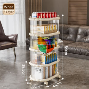 Multi-Layer Durable Rolling Trolley Cart Storage Rack Aesthetic Kitchen Rack Organizer Room Organizer With Wheels