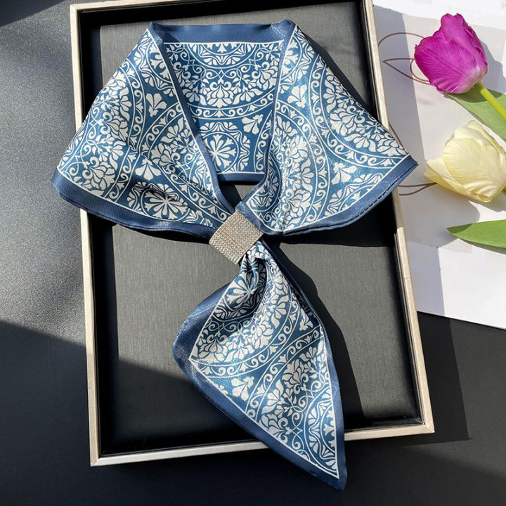 Aibins Imitate Silk Scarf New Women Fashion Hair Bands - Main Image