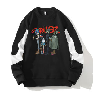 Sweatshirt Crewneck GORILLAZ Sweater Pria Wanita Vintage Fleece Size M - XXL
