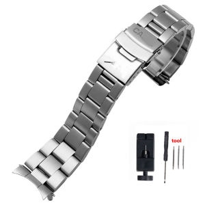 316L Stainlesss Steel Watch Band for Casio MDV-106 MDV 107 Swordfish Metal Strap for MTP-1374 MTP-1375 Bracelet 22mm