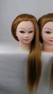 721★ ขายตรงจากโรงงานฝึกทำผมนางแบบหัวหุ่นวิกผมเส้นใยเคมีหญิงผมม้วนผมถักผมฝึกแต่งหน้า