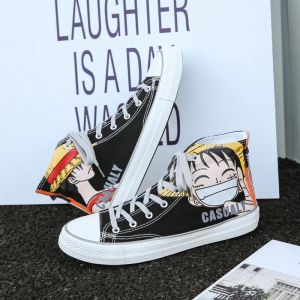 Spring New High-Top Canvas Shoes Womens Korean-Style All-Matching ulzzang Harajuku Style for Students Cloth Shoes Casual Sneakers Fashion